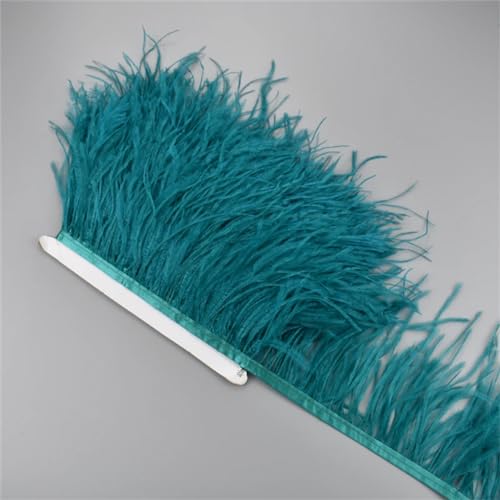 Straußenfedern, Zubehör für Kleidung, Dekoration, flauschige Federn, bunt, 10–15 cm, 10–15 cm, 28 Stück von REHJJDFD