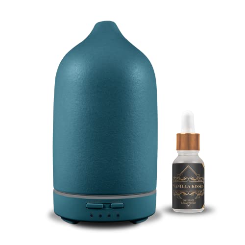 Aroma Diffuser AS Mini (sea Green) | von Reima | Ultraschall Luftbefeuchter | inkl. hochwertigem Parfümöl Vanilla Kisses | Hauch von Vanille & Moschus von REIMA AirConcept GmbH