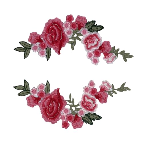 1 Paar Stoffapplikationen mit Blumenmuster, bestickt, für Kleidung, Jeans, Jacken, Dekoration 1 Paar Stoffapplikationen mit Blumenmuster, bestickt, für Kleidung, Jeans, Jacken, Dekoration von REITINGE