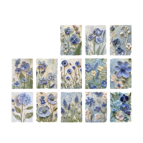 23blätter Geprägte Kunstpapier Scrapbook Dekorative Blätter Für Scrapbooking Journaling Notebook Handwerks Verzierung Blumenmuster Notizbilder von REITINGE