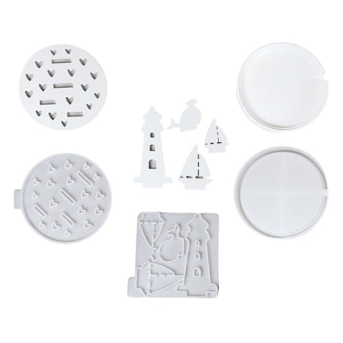 3pcs Silikonformen Set Lighthouse Ship Wheel Crafting Formen Für Seifenschokoladenleuchtturm Nautisch Schimmelpilze von REITINGE