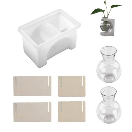 Flexible Silikonform Für Handgefertigte Harz Handwerksträhne Pflanzer Anzeige Rack Rechteckige Vase Organizer Formblumentopf Halbhalter Silikonform von REITINGE