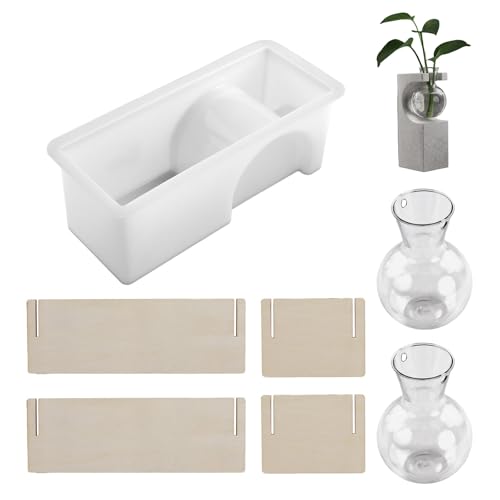 Flexible Silikonform Für Handgefertigte Harz Handwerksträhne Pflanzer Anzeige Rack Rechteckige Vase Organizer Formblumentopf Halbhalter Silikonform von REITINGE