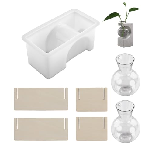 Flexible Silikonform Für Handgefertigte Harz Handwerksträhne Pflanzer Anzeige Rack Rechteckige Vase Organizer Formblumentopf Halbhalter Silikonform von REITINGE