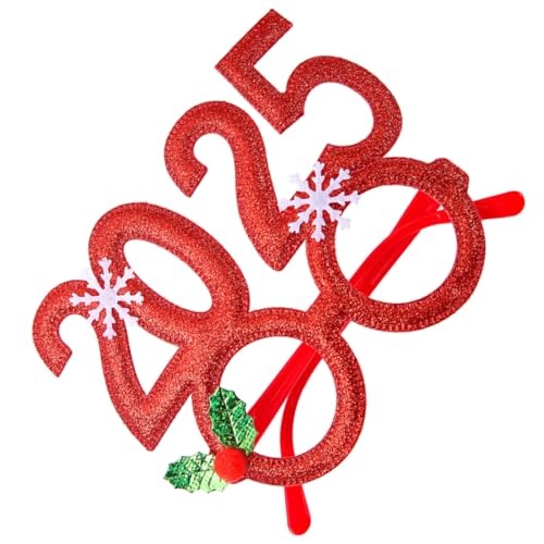 REITINGE Weihnachts-Brillenrahmen 2025 Neujahrsparty-Brillen, Weihnachtsdekoration für Erwachsene und Kinder, Urlaubsparty REITINGE Weihnachts-Brillenrahmen 2025 Neujahrsparty-Brillen, Weihnachtsdekoration für Erwachsene und Kinder, Urlaubsparty von REITINGE