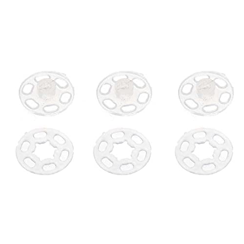 Druckknöpfe aus ABS-Kunststoff, 7 mm/10 mm/13 mm/15 mm/18 mm/21 mm, klein, 20 Stück (transparent, 13 mm) von Reland Sun