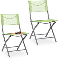 relaxdays Klappstühle grün, 2 St. relaxdays Klappstühle grün, 2 St. von RELAXDAYS