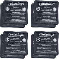 relaxdays Kühlpads 10045233_0 schwarz 11,0 x 11,0 cm, 8 St. von RELAXDAYS