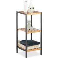 relaxdays Beistellregal braun/schwarz 30,0 x 30,0 x 70,0 cm von RELAXDAYS