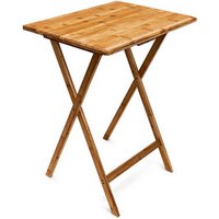 relaxdays Beistelltisch Bambus braun 48,0 x 38,5 x 63,0 cm von RELAXDAYS
