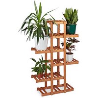 relaxdays Blumenregal Holz hellbraun rechteckig 81,0 x 125,0 cm relaxdays Blumenregal Holz hellbraun rechteckig 81,0 x 125,0 cm von RELAXDAYS