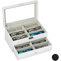 relaxdays Brillenbox weiß 33,5 x 19,5 x 15,5 cm relaxdays Brillenbox weiß 33,5 x 19,5 x 15,5 cm von RELAXDAYS