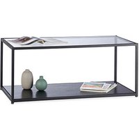 relaxdays Couchtisch Glas schwarz 100,0 x 50,0 x 42,0 cm relaxdays Couchtisch Glas schwarz 100,0 x 50,0 x 42,0 cm von RELAXDAYS