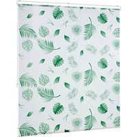 relaxdays Duschrollo Blätter 140,0 x 240,0 cm von RELAXDAYS