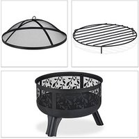 relaxdays Feuerschale schwarz 60,0 cm relaxdays Feuerschale schwarz 60,0 cm von RELAXDAYS