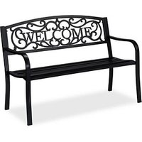 relaxdays Gartenbank 10030918_0 schwarz Metall 127,0 cm relaxdays Gartenbank 10030918_0 schwarz Metall 127,0 cm von RELAXDAYS