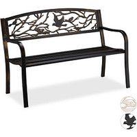 relaxdays Gartenbank 10030989_1254 braun Metall 127,0 cm relaxdays Gartenbank 10030989_1254 braun Metall 127,0 cm von RELAXDAYS