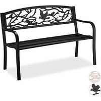 relaxdays Gartenbank 10030989_46 schwarz Metall 127,0 cm relaxdays Gartenbank 10030989_46 schwarz Metall 127,0 cm von RELAXDAYS