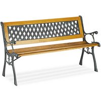 relaxdays Gartenbank 10036069_0 hellbraun/schwarz Metall 125,0 cm relaxdays Gartenbank 10036069_0 hellbraun/schwarz Metall 125,0 cm von RELAXDAYS