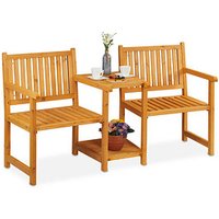 relaxdays Gartenbank 10038647_0 hellbraun Holz 161,0 cm relaxdays Gartenbank 10038647_0 hellbraun Holz 161,0 cm von RELAXDAYS