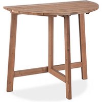 relaxdays Gartentisch braun halbrund 80,0 x 50,0 x 74,0 cm relaxdays Gartentisch braun halbrund 80,0 x 50,0 x 74,0 cm von RELAXDAYS