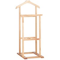 relaxdays Herrendiener braun Holz 47,0 x 102,0 cm von RELAXDAYS