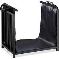 relaxdays Kaminholzkorb schwarz 51,0 x 37,0 x 50,0 cm von RELAXDAYS