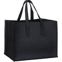 relaxdays Kaminholztasche 50,0 l schwarz 43,0 x 36,5 x 34,5 cm relaxdays Kaminholztasche 50,0 l schwarz 43,0 x 36,5 x 34,5 cm von RELAXDAYS