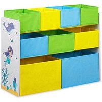 relaxdays Kinderregal Meer mehrfarbig 82,5 x 29,5 x 66,0 cm, 1 St. von RELAXDAYS