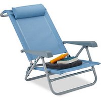 relaxdays Klappstuhl mit Armlehnen blau, 1 St. relaxdays Klappstuhl mit Armlehnen blau, 1 St. von RELAXDAYS