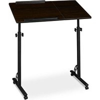 relaxdays PC-Tisch höhenverstellbar dunkelbraun 80,0 x 50,0 x 75,0 - 110,0 cm relaxdays PC-Tisch höhenverstellbar dunkelbraun 80,0 x 50,0 x 75,0 - 110,0 cm von RELAXDAYS