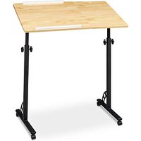 relaxdays PC-Tisch höhenverstellbar eiche hell 80,0 x 50,0 x 75,0 - 110,0 cm relaxdays PC-Tisch höhenverstellbar eiche hell 80,0 x 50,0 x 75,0 - 110,0 cm von RELAXDAYS