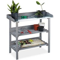 relaxdays Pflanztisch grau 92,0 x 41,0 x 86,0 cm relaxdays Pflanztisch grau 92,0 x 41,0 x 86,0 cm von RELAXDAYS
