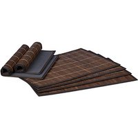relaxdays Platzset braun 30,0 x 45,0 cm, 6 St. von RELAXDAYS
