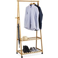 relaxdays Rollgarderobe braun Holz 84,0 x 166,0 cm relaxdays Rollgarderobe braun Holz 84,0 x 166,0 cm von RELAXDAYS