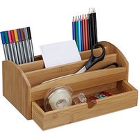 relaxdays Schreibtisch-Organizer braun Bambus 4 Fächer 27,5 x 15,0 x 11,0 cm relaxdays Schreibtisch-Organizer braun Bambus 4 Fächer 27,5 x 15,0 x 11,0 cm von RELAXDAYS