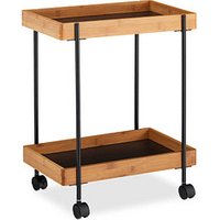 relaxdays Servierwagen braun, schwarz 46,0 x 28,0 x 57,0 cm relaxdays Servierwagen braun, schwarz 46,0 x 28,0 x 57,0 cm von RELAXDAYS
