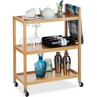 relaxdays Servierwagen braun 58,0 x 30,0 x 76,5 cm relaxdays Servierwagen braun 58,0 x 30,0 x 76,5 cm von RELAXDAYS