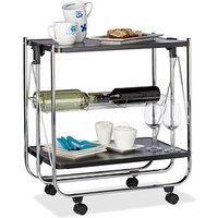 relaxdays Servierwagen schwarz 68,0 x 40,5 x 68,5 cm relaxdays Servierwagen schwarz 68,0 x 40,5 x 68,5 cm von RELAXDAYS