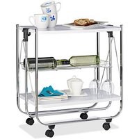 relaxdays Servierwagen weiß 68,0 x 40,5 x 68,5 cm relaxdays Servierwagen weiß 68,0 x 40,5 x 68,5 cm von RELAXDAYS