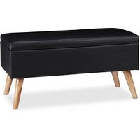 relaxdays Sitztruhe 10025734_46 schwarz Holz 80,0 cm relaxdays Sitztruhe 10025734_46 schwarz Holz 80,0 cm von RELAXDAYS