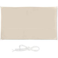 relaxdays Sonnensegel rechteckig beige 2,0 x 4,0 m von RELAXDAYS