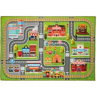 relaxdays Spielteppich Kleinstadt grün/bunt 100,0 x 150,0 cm relaxdays Spielteppich Kleinstadt grün/bunt 100,0 x 150,0 cm von RELAXDAYS