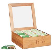 relaxdays Teebox braun 22,0 x 22,0 cm relaxdays Teebox braun 22,0 x 22,0 cm von RELAXDAYS