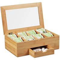 relaxdays Teebox braun 33,0 x 20,0 cm relaxdays Teebox braun 33,0 x 20,0 cm von RELAXDAYS