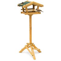 relaxdays Vogelhaus mit Ständer braun 37,0 x 43,0 x 100,0 cm von RELAXDAYS