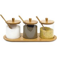 relaxdays Vorratsdosen-Set JIAO transparent, 1 Set von RELAXDAYS