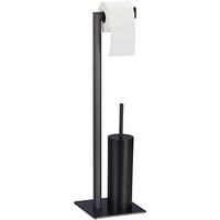 relaxdays WC-Garnitur schwarz Metall relaxdays WC-Garnitur schwarz Metall von RELAXDAYS