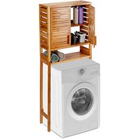 relaxdays Waschmaschinenschrank, 10024184_0 braun 1 Fachboden 66,0 x 26,0 x 164,5 cm von RELAXDAYS