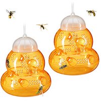 relaxdays Wespenfalle orange, 2 St. von RELAXDAYS